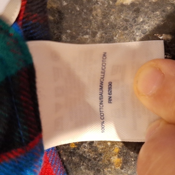 Z  Lands End casual button down  long sleeve flannel shirt plus size 26W - Picture 5 of 5